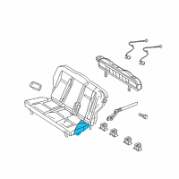 OEM 2005 Chrysler PT Cruiser Seat Cushion Foam Diagram - 5139502AA