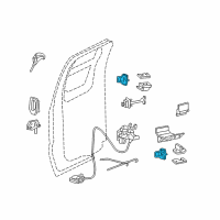 OEM 2015 Ford F-350 Super Duty Upper Hinge Diagram - 2C3Z-2826800-AA