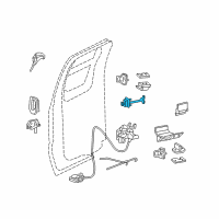 OEM 2001 Ford F-350 Super Duty Door Check Diagram - F81Z-2827204-AA