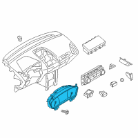 OEM Ford Cluster Assembly Diagram - GN1Z-10849-S