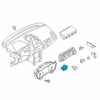 OEM Ford EcoSport Headlamp Switch Diagram - GN1Z-11654-H