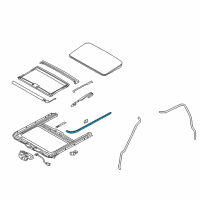 OEM 2002 Hyundai Santa Fe Seal-Tape Sunroof Diagram - 81623-4D000