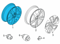 OEM 2022 Ford Mustang Mach-E WHEEL ASY Diagram - LJ8Z-1007-B