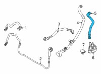 OEM BMW X6 COOLANT HOSE, SUPPLY 2 Diagram - 64-21-9-398-801