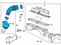 OEM 2020 Cadillac CT5 Air Duct Diagram - 84767646