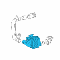 OEM 2016 Lexus IS200t INTERCOOLER Assembly, W Diagram - 17900-36020