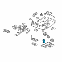 OEM 2018 Chevrolet Tahoe Courtesy Lamp Diagram - 84435081