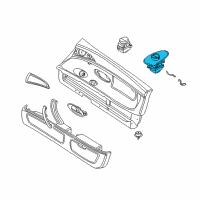 OEM 2001 BMW Z8 Window Switch Right Diagram - 61-31-8-385-904