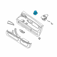 OEM 2000 BMW Z8 Door Window Switch Left Diagram - 61-31-8-377-340