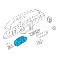 OEM 2013 BMW 128i Instrument Cluster Speedometer Diagram - 62-10-9-283-797