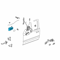 OEM 2005 Honda CR-V Handle Assembly, Right Front Inside (Ivory) Diagram - 72121-S9A-A01ZD