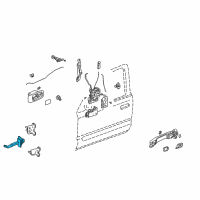 OEM 2005 Honda CR-V Checker, Left Front Door Diagram - 72380-S9A-003