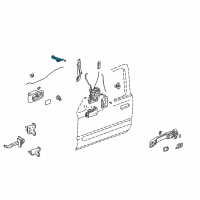 OEM 2004 Honda Element Cylinder, Driver Side Door Diagram - 72185-S9A-013