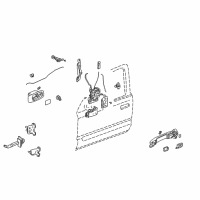 OEM Honda CR-V Rod, R. FR. Door Inside Handle Diagram - 72131-S9A-003