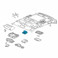 OEM 2018 Honda Civic Switch Assy., Sunroof & Map Light *NH167L* (GRAPHITE BLACK) Diagram - 35830-TA0-J11ZE