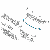 OEM 2016 Hyundai Elantra Weatherstrip-Hood Diagram - 86430-3X000