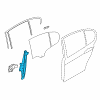OEM 2013 BMW ActiveHybrid 3 Rear Right Window Regulator Diagram - 51-35-7-281-888