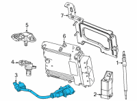 OEM 2016 Jeep Grand Cherokee Sensor-Crankshaft Position Diagram - 68490180AA