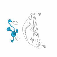 OEM 2016 Toyota Prius C Socket & Wire Diagram - 81555-52D00