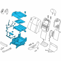 OEM 2014 Infiniti Q70 Cushion Assembly - Front Seat Diagram - 87350-1MY0B