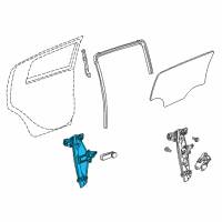 OEM Chevrolet Sonic Window Regulator Diagram - 95391126