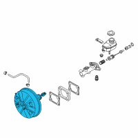 OEM Kia Spectra Booster Assembly-Brake Diagram - 591102F601