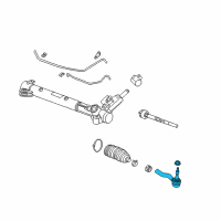 OEM 2012 Cadillac CTS Outer Tie Rod Diagram - 19177442