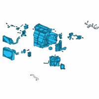 OEM Acura RSX Heater Unit Diagram - 79100-S6M-A42