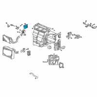 OEM 2006 Acura RSX Motor Assembly, Air Mix Diagram - 79161-S6M-A41