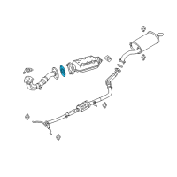 OEM 2001 Kia Rio Gasket-Exhaust Pipe Diagram - 0K2C640305A