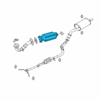 OEM Kia Rio Catalytic Converter Assembly Diagram - 289502X020
