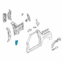 OEM 2000 Chevrolet Tracker Panel, Rear Wheel Housing Outer Front, RH (On Esn) Diagram - 30022025