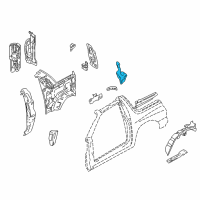 OEM 2003 Chevrolet Tracker Panel, Rear Wheel Housing Outer Rear, RH (On Esn) Diagram - 30021102