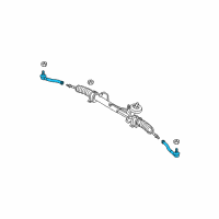 OEM Pontiac Outer Tie Rod Diagram - 93740722