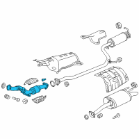 OEM Honda Civic Converter Diagram - 18160-RW0-A00