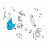 OEM Lincoln MKZ Splash Shield Diagram - AE5Z-2C029-A