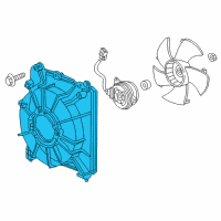 OEM 2015 Honda CR-Z Shroud Diagram - 19015-RBJ-004