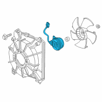 OEM 2013 Honda CR-Z MOTOR, COOLING FAN Diagram - 19030-RB0-014