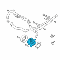 OEM 2021 Hyundai Accent Pump Assembly-Coolant Diagram - 25100-2M020