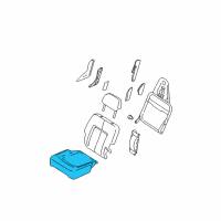 OEM Lincoln Navigator Seat Cushion Pad Diagram - 2L1Z-7863841-CB
