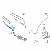 OEM 2017 Kia K900 Windshield Wiper Arm Assembly Passenger Diagram - 983213T000