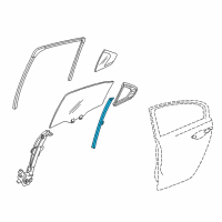 OEM Acura TSX Sash, Right Rear Door Quarter Diagram - 72731-TL0-003