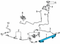 OEM 2021 Chevrolet Silverado 3500 HD Auxiliary Radiator Diagram - 84098260