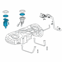 OEM 2016 Dodge Charger Fuel Pump/Level Unit Module Diagram - 68258753AF