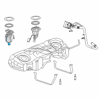 OEM 2013 Dodge Charger Fuel Tank Sending Unit Diagram - 68000605AC