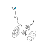 OEM 2014 Nissan Xterra Sensor Rotor-Anti SKID Rear Diagram - 47950-EB00A