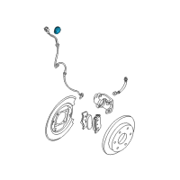OEM Nissan Sensor Rotor-Anti SKID Rear Diagram - 47950-EA010