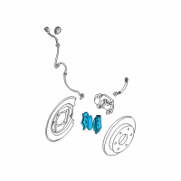 OEM 2005 Nissan Xterra Rear Brake Pad Disc Kit Diagram - 44060-EA085