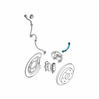 OEM 2005 Nissan Xterra Hose Assy-Brake Diagram - 46210-ZL81A