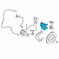 OEM 2015 BMW 428i Gran Coupe Brake Caliper Left Diagram - 34-11-6-850-969
